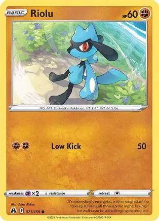 Riolu 071/159 - Crown Zenith