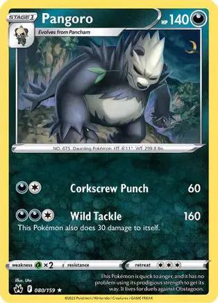 Pangoro 080/159 - Crown Zenith Reverse Holofoil