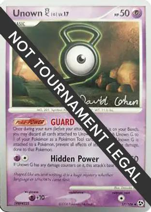 Unown [G] 2009 (David Cohen) 057 - World Championship Decks