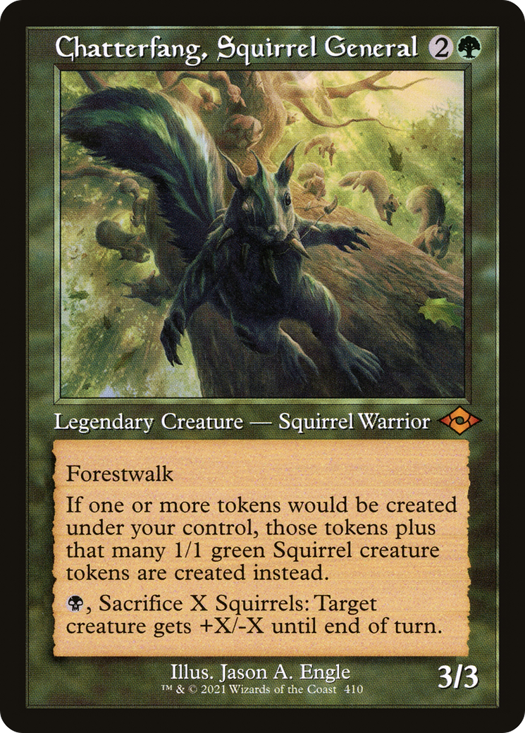 Chatterfang, Squirrel General (Retro Frame) (MH2-410) - Modern Horizons 2 Foil