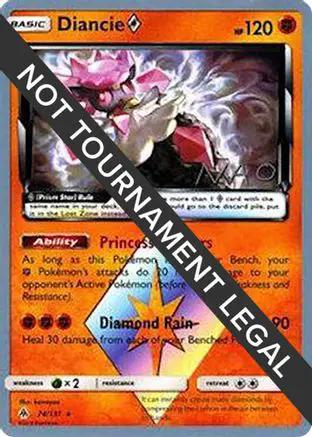 Diancie Prism Star 2018 (Naohito Inoue) 074 - World Championship Decks