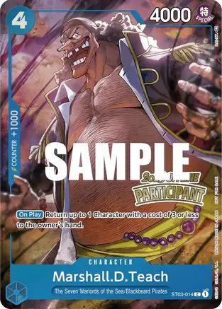 Marshall.D.Teach (Offline Regional 2023) [Participant] (ST03-014) - One Piece Promotion Cards Foil