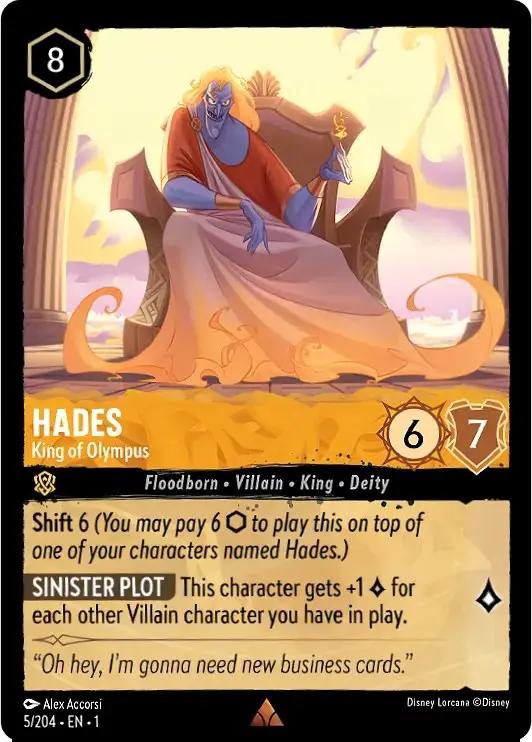Hades - King of Olympus (Oversized) (5/204) - The First Chapter Cold Foil