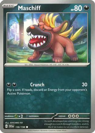 Maschiff 136/198 - SV01 Scarlet & Violet Base Set Reverse Holofoil