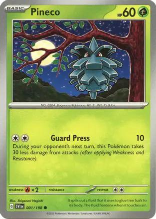 Pineco 001/198 - SV01 Scarlet & Violet Base Set Reverse Holofoil