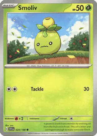 Smoliv 020/198 - SV01 Scarlet & Violet Base Set Reverse Holofoil