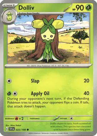 Dolliv 022/198 - SV01 Scarlet & Violet Base Set Reverse Holofoil