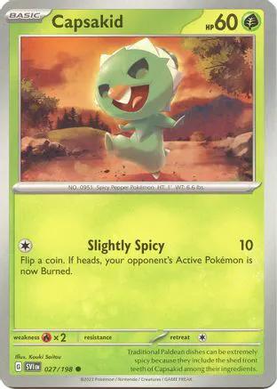 Capsakid 027/198 - SV01 Scarlet & Violet Base Set Reverse Holofoil
