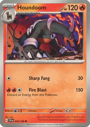 Houndoom 034/198 - SV01 Scarlet & Violet Base Set Reverse Holofoil