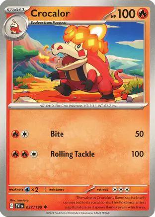 Crocalor 037/198 - SV01 Scarlet & Violet Base Set Reverse Holofoil