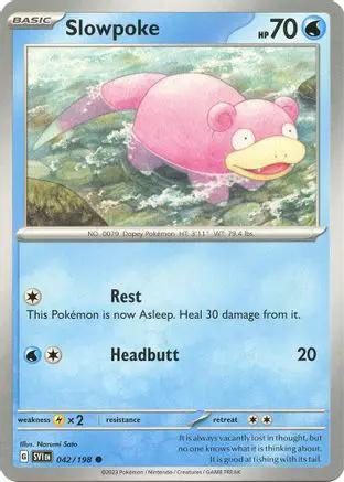 Slowpoke 042/198 - SV01 Scarlet & Violet Base Set Reverse Holofoil