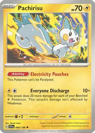 Pachirisu 068/198 - SV01 Scarlet & Violet Base Set Reverse Holofoil