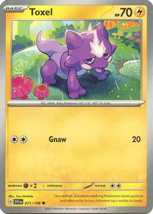 Toxel 071/198 - SV01 Scarlet & Violet Base Set Reverse Holofoil