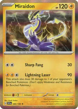 Miraidon 080/198 - SV01 Scarlet & Violet Base Set Reverse Holofoil