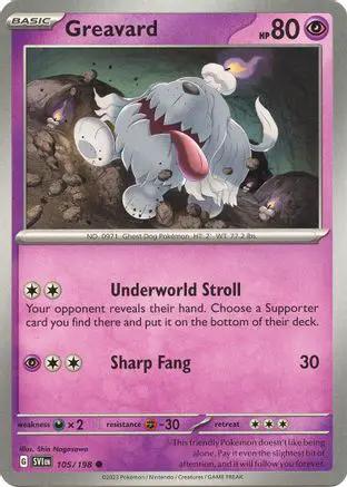 Greavard 105/198 - SV01 Scarlet & Violet Base Set Reverse Holofoil