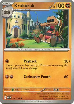 Krokorok 116/198 - SV01 Scarlet & Violet Base Set Reverse Holofoil