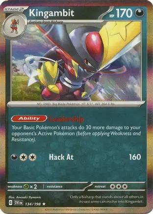 Kingambit 134/198 - SV01 Scarlet & Violet Base Set Reverse Holofoil