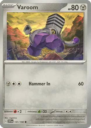 Varoom 141/198 - SV01 Scarlet & Violet Base Set Reverse Holofoil
