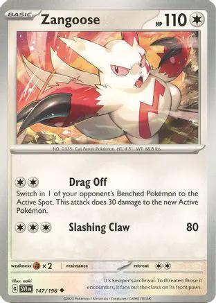 Zangoose 147/198 - SV01 Scarlet & Violet Base Set Reverse Holofoil