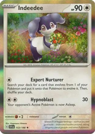 Indeedee 153/198 - SV01 Scarlet & Violet Base Set Reverse Holofoil