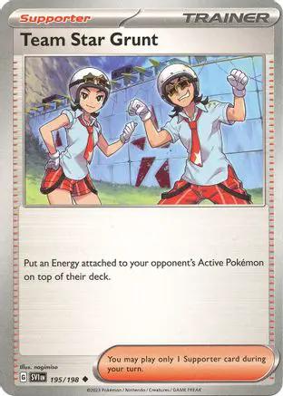 Team Star Grunt 195/198 - SV01 Scarlet & Violet Base Set Reverse Holofoil