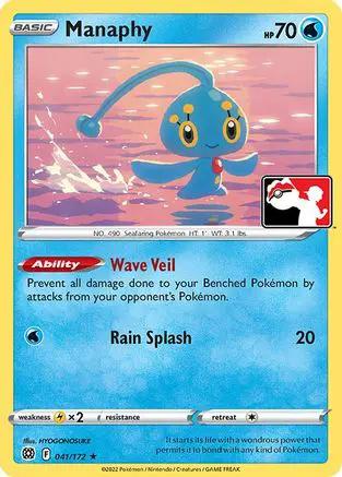 Manaphy 041/172 - Prize Pack Series Cards Holofoil