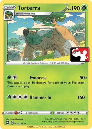Torterra 008/172 - Prize Pack Series Cards Holofoil