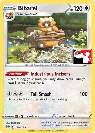 Bibarel 121/172 - Prize Pack Series Cards Holofoil
