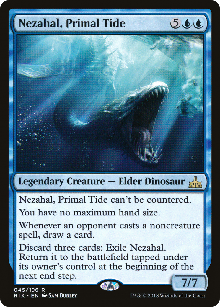 Nezahal, Primal Tide (RIX-045) - Rivals of Ixalan Foil