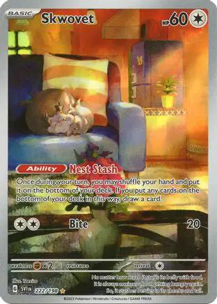 Skwovet 222/198 - SV01 Scarlet & Violet Base Set Holofoil