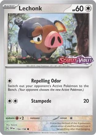 Lechonk 154/198 - Miscellaneous Cards & Products - Reverse Holofoil
