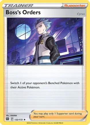 Boss's Orders (Cyrus) (Cosmos Holo) 132/172 - Miscellaneous Cards & Products Holofoil