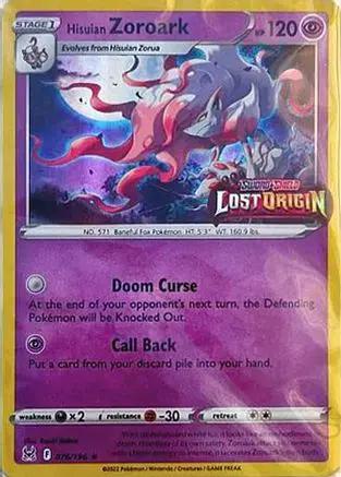 Hisuian Zoroark (Lost Origin Stamped) 076/196 - Miscellaneous Cards & Products Holofoil