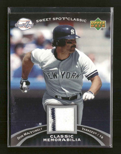 2007 Upper Deck Sweet Spot Classic Classic Memorabilia Don Mattingly #CM-DM