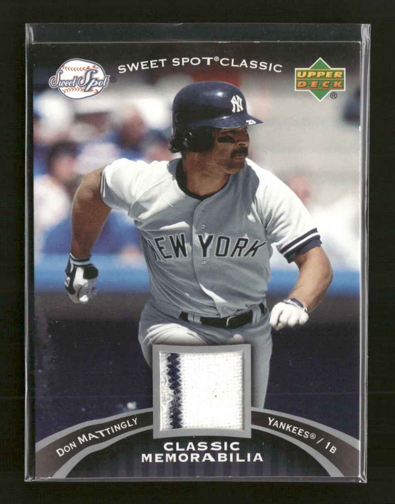 2007 Upper Deck Sweet Spot Classic Classic Memorabilia Don Mattingly #CM-DM