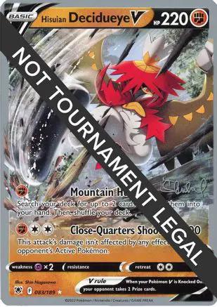 Hisuian Decidueye V 2022 (Ondrej Skubal) 083 - World Championship Decks