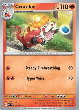 Crocalor 036/193 - SV02 Paldea Evolved Reverse Holofoil