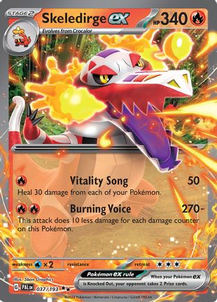 Skeledirge ex 037/193 - SV02 Paldea Evolved Holofoil