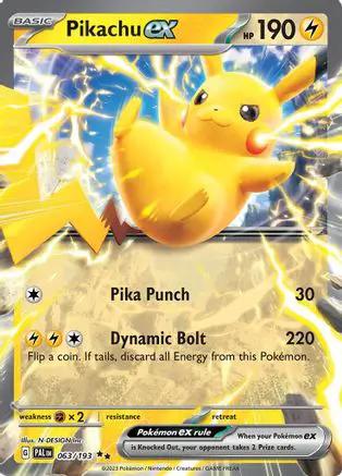 Pikachu ex 063/193 - SV02 Paldea Evolved Holofoil