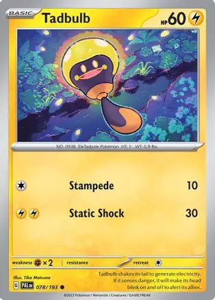Tadbulb 078/193 - SV02 Paldea Evolved Reverse Holofoil