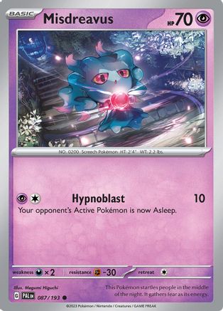 Misdreavus 087/193 - SV02 Paldea Evolved