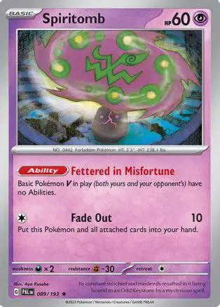 Spiritomb 089/193 - SV02 Paldea Evolved Reverse Holofoil