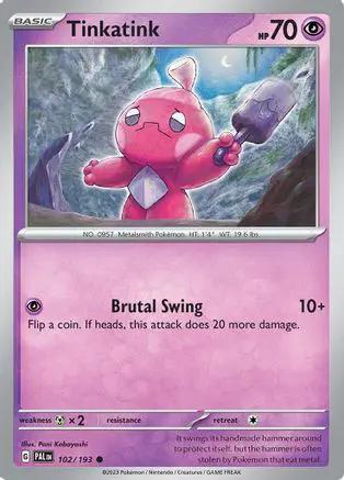 Tinkatink 102/193 - SV02 Paldea Evolved Reverse Holofoil
