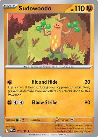Sudowoodo 109/193 - SV02 Paldea Evolved Reverse Holofoil
