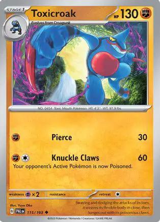 Toxicroak 115/193 - SV02 Paldea Evolved Reverse Holofoil