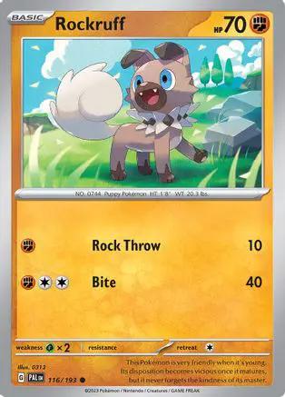 Rockruff 116/193 - SV02 Paldea Evolved Reverse Holofoil