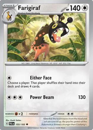 Farigiraf 155/193 - SV02 Paldea Evolved Reverse Holofoil