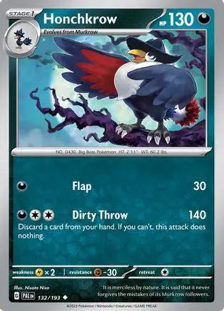 Honchkrow 132/193 - SV02 Paldea Evolved Reverse Holofoil