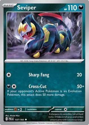 Seviper 137/193 - SV02 Paldea Evolved Reverse Holofoil