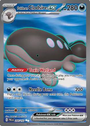 Paldean Clodsire ex 244/193 - SV02 Paldea Evolved Holofoil